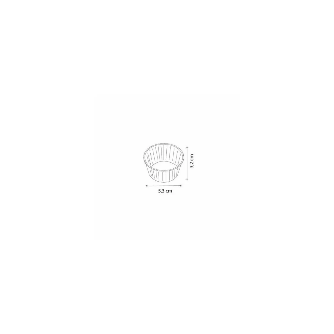 Caissette plissée décor ALIZEE 5,3 x 3,2 cm (n°10BIS) - par 1000