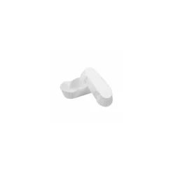 Caissette plissée ovale blanche 7,2 x 2,8 x 2 cm (n°82) - par 1000