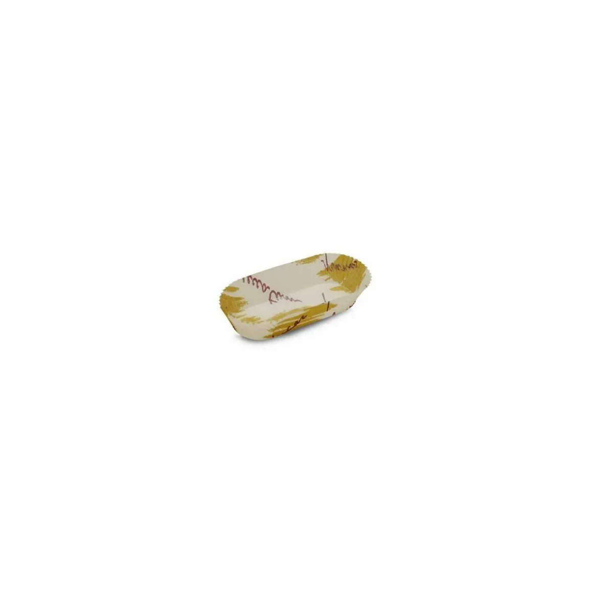 Caissette plissée ovale décor ALIZEE 10,5 x 4 x 2,5 cm (n°88) - par 1000