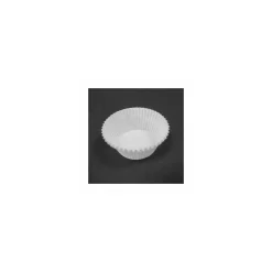 Caissette plissée ronde blanche 4,8 x 2,9 cm (n°10) - par 1000