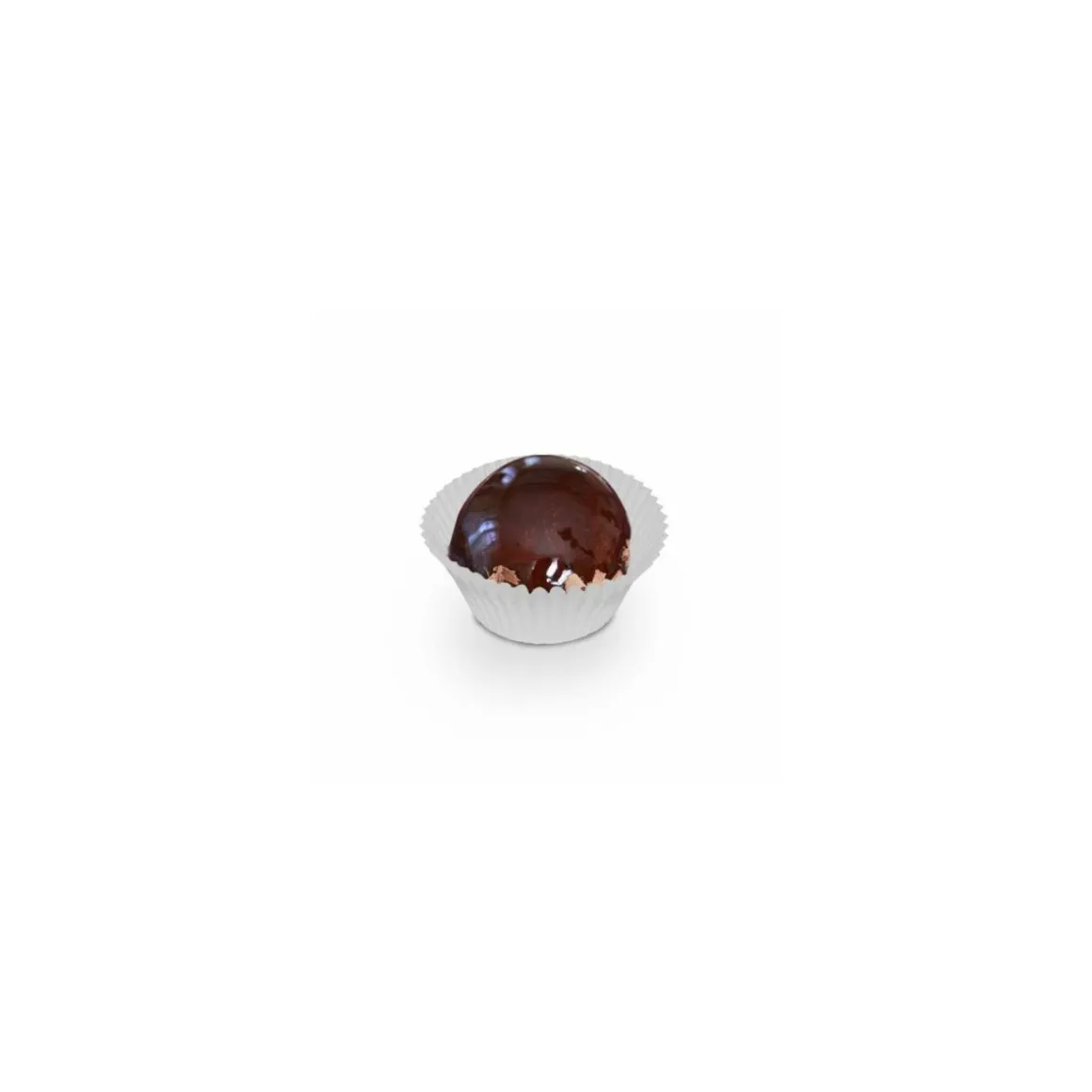 Caissette plissée ronde blanche 4,8 x 2,9 cm (n°10) - par 1000