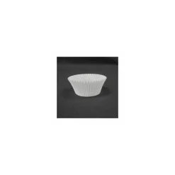 Caissette plissée ronde blanche 4,8 x 2,9 cm (n°10) - par 1000