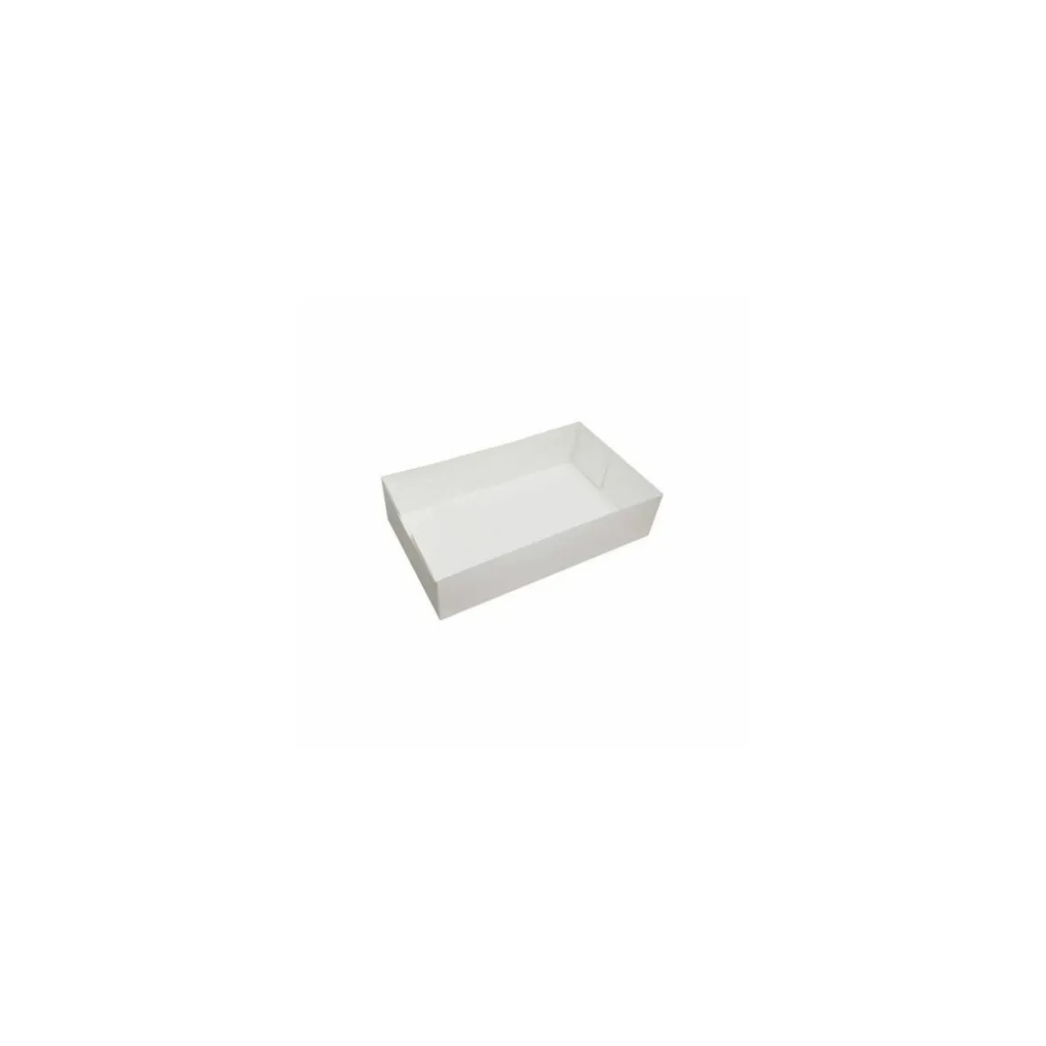 Caissette pâtissière blanche 16 x 11 x 5 cm - par 100