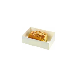 Caissette pâtissière en carton blanc 18 x 12 x 5 cm - par 100