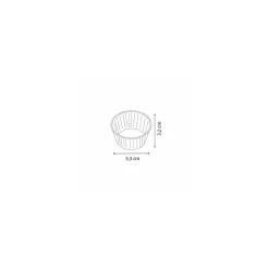 Caissette ronde plissée papier blanc ø 5,5 cm - par 1000