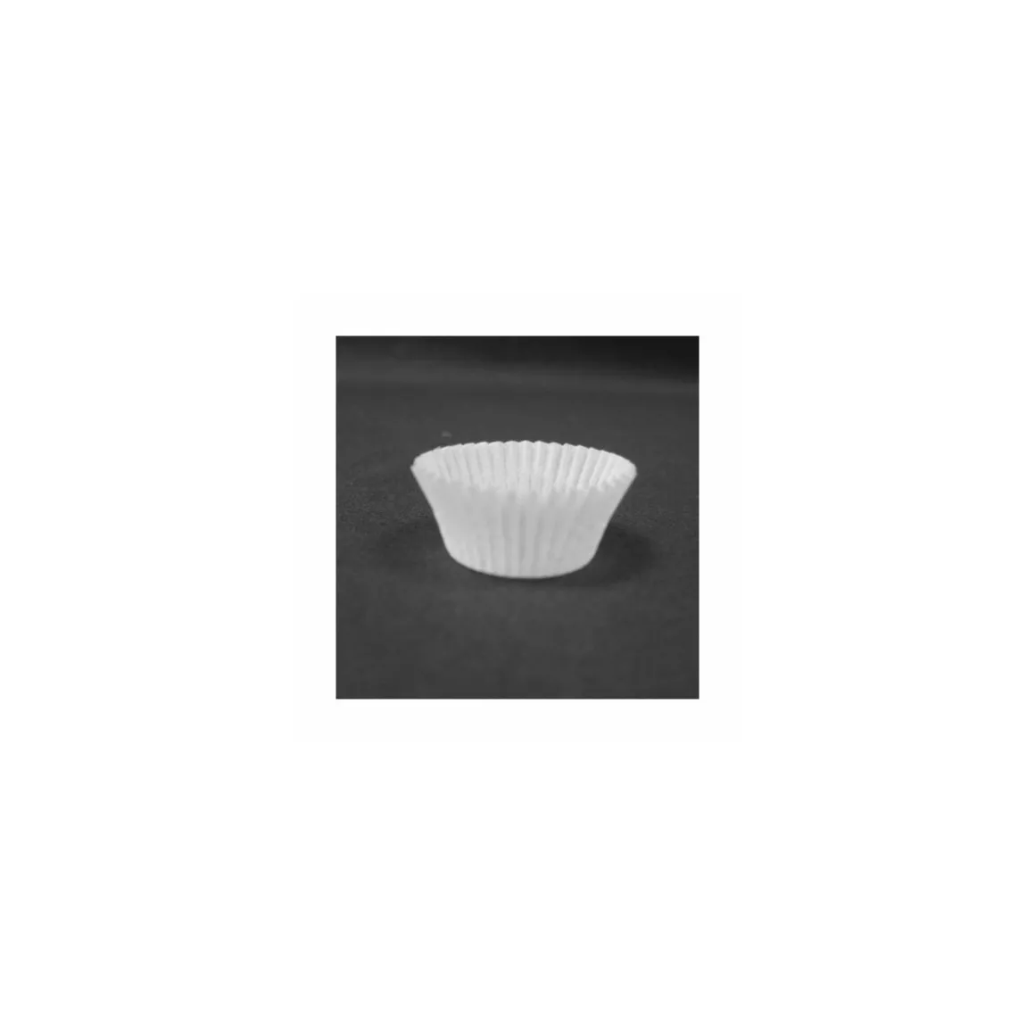 Caissette ronde plissée papier blanc ø 3,5 cm - par 1000