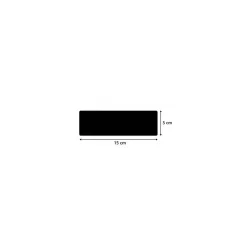 Cartes longues PVC noires Edikio Flex 5 x 15 cm - par 500