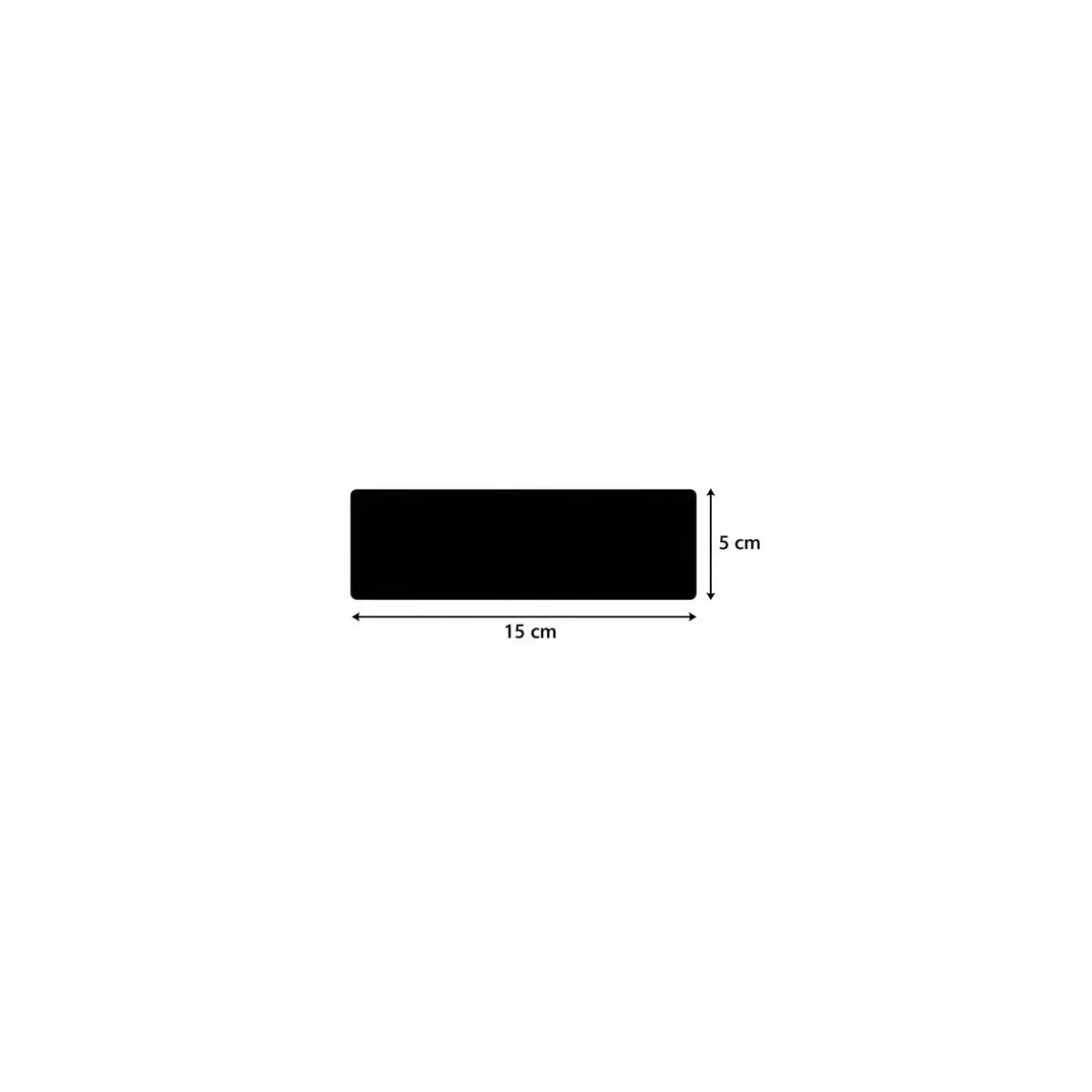 Cartes longues PVC noires Edikio Flex 5 x 15 cm - par 500