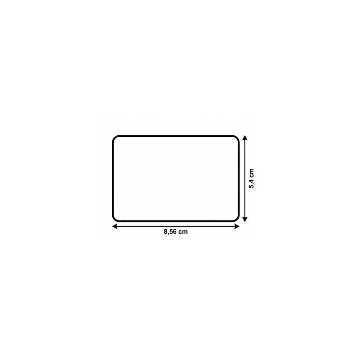 Cartes papier blanches Edikio Flex et Duplex 8,56 x 5,4 cm - par 100