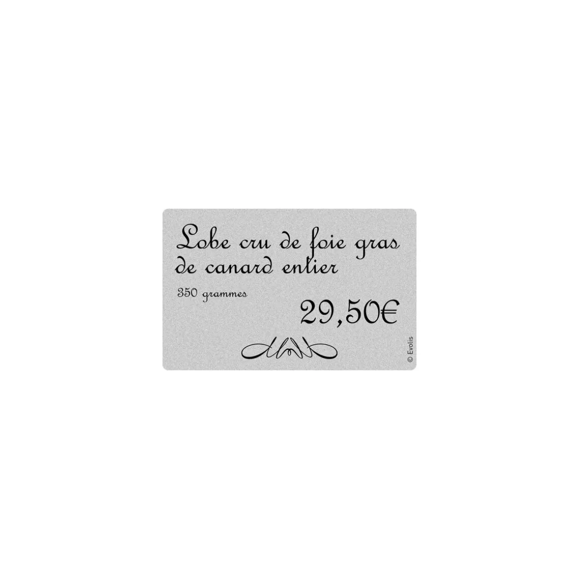 Cartes PVC argent Edikio Access Flex et Duplex 8,56 x 5,4 cm - par 100