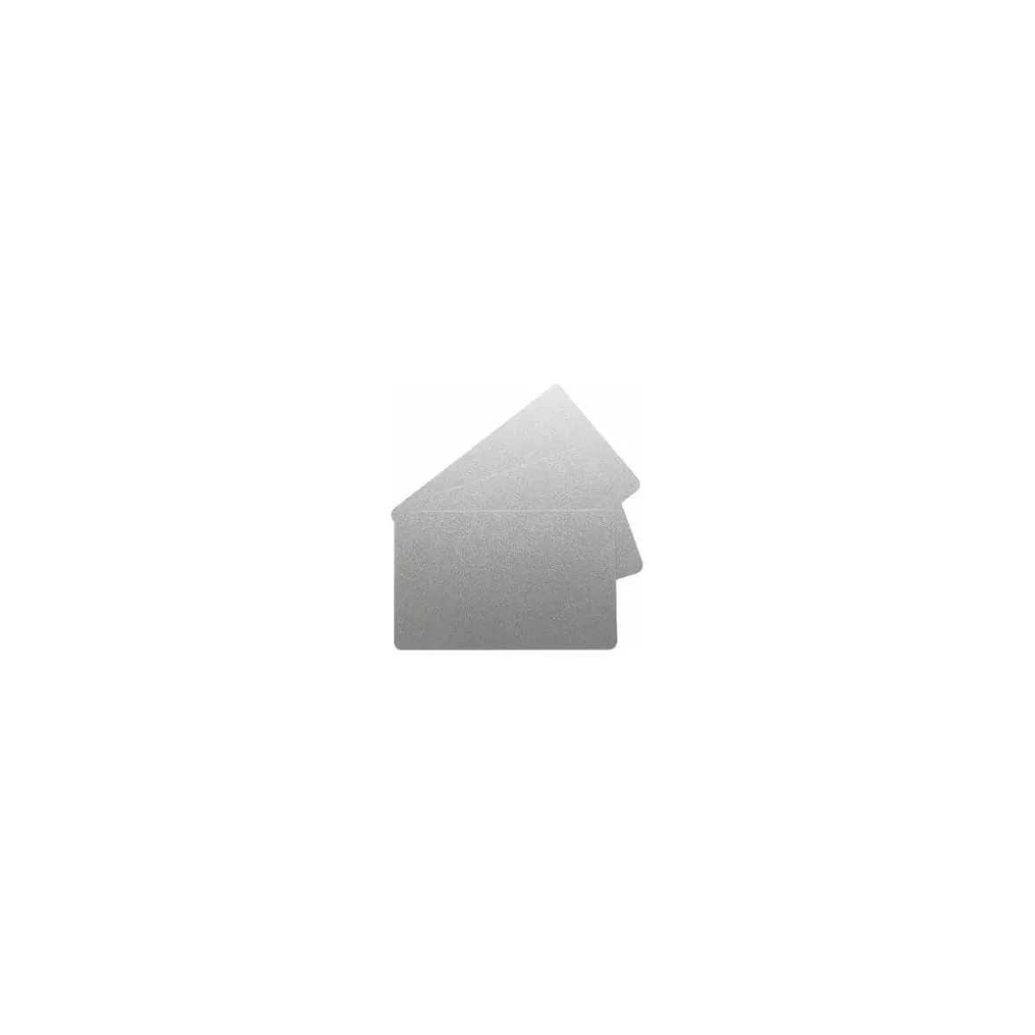 Cartes PVC argent Edikio Access Flex et Duplex 8,56 x 5,4 cm - par 100
