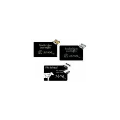 Cartes PVC noires Edikio Access Flex et Duplex 8,56 x 5,4 cm - par 500