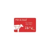 Cartes PVC rouges Edikio Access Flex et Duplex 8,56 x 5,4 cm - par 100