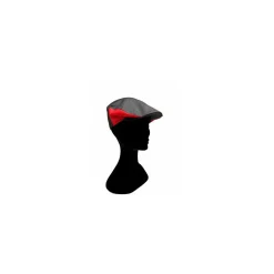 Casquette boucher noir et rouge - par 2