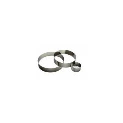 Cercle à mousse inox ø 18 x 4,5 cm