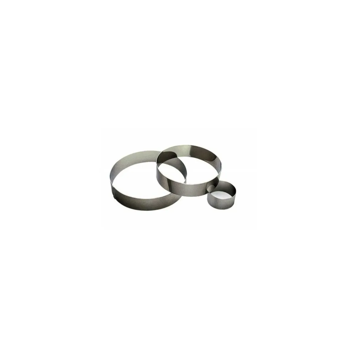 Cercle à mousse inox ø 18 x 4,5 cm