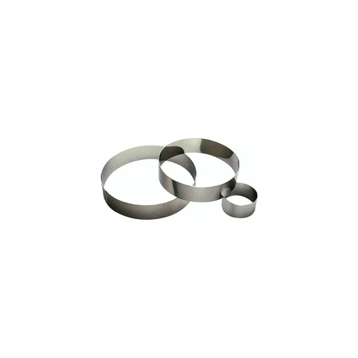 Cercle à mousse inox ø 6 x 4,5 cm