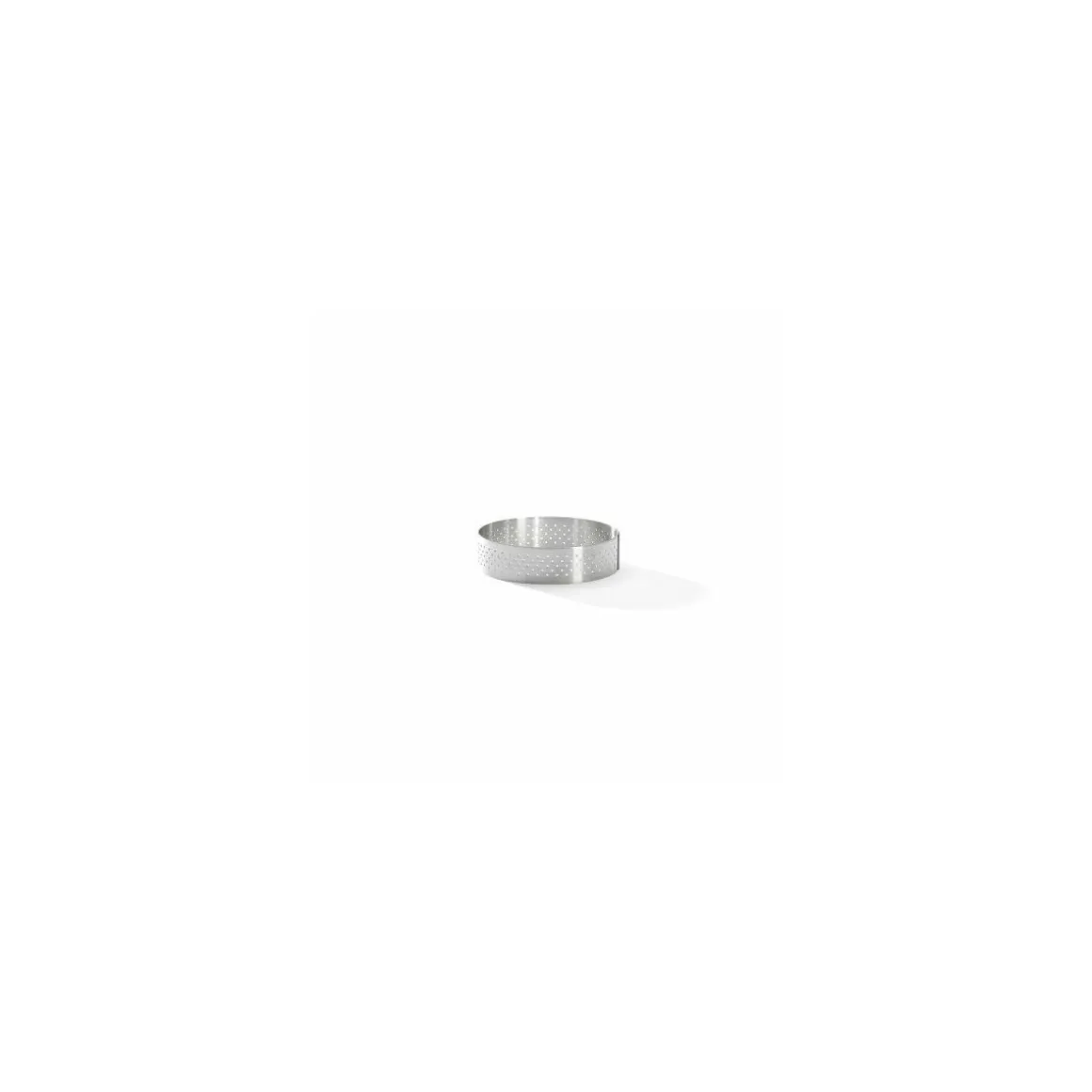 Cercle à tarte inox perforé Ø 7,5 cm x 2 cm