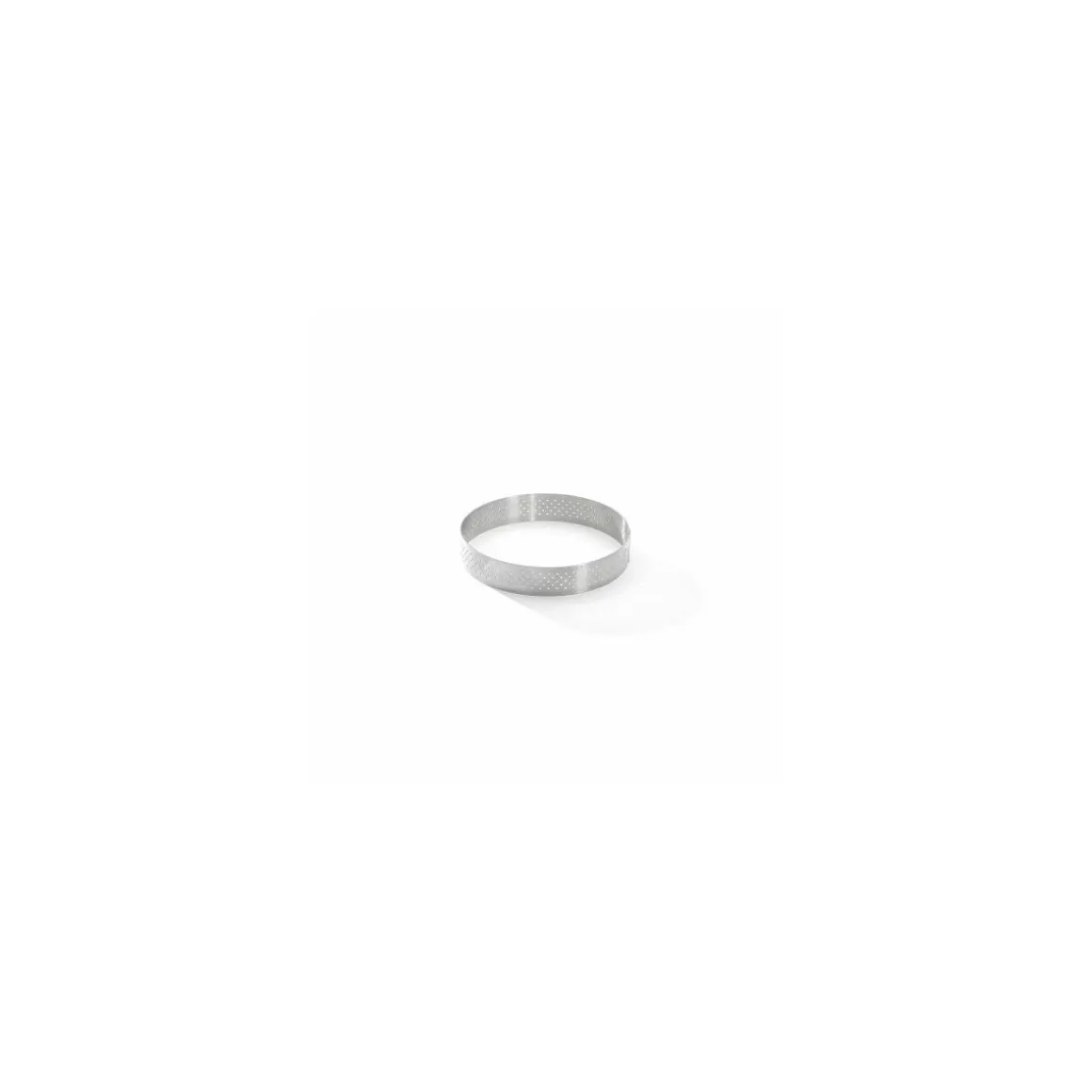 Cercle à tarte perforé inox 10,5 x 2 cm