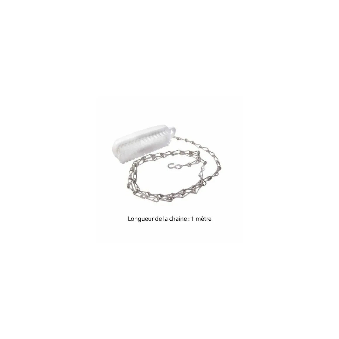 Chaine inox pour brosse à ongles 100 cm
