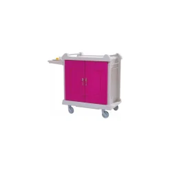 Chariot petit déjeuner framboise 101 x 65 x 110 cm