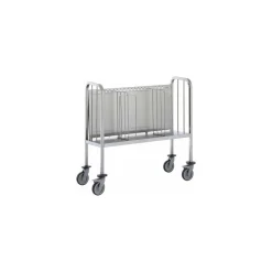 Chariot porte-assiettes réhaussé 200 assiettes