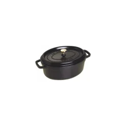 Cocotte fonte ovale noire ø 29 cm
