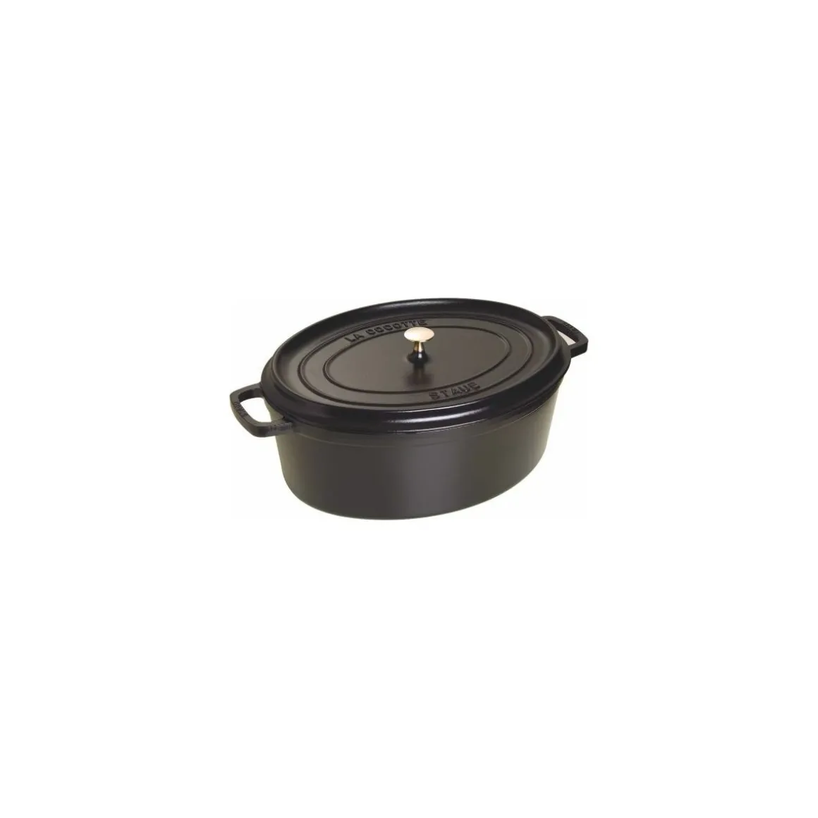 Cocotte fonte ovale noire Staub ø 41 cm