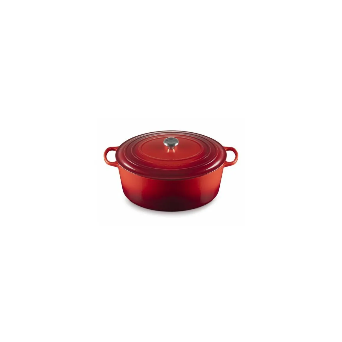 Cocotte fonte signature ovale cerise Le Creuset ø 40 cm