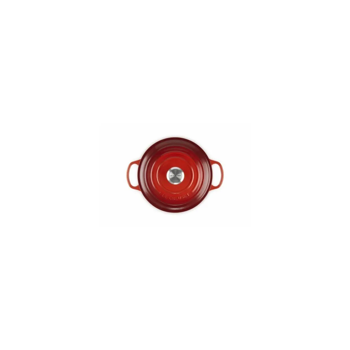 Cocotte fonte signature ronde cerise Le Creuset ø 24 cm