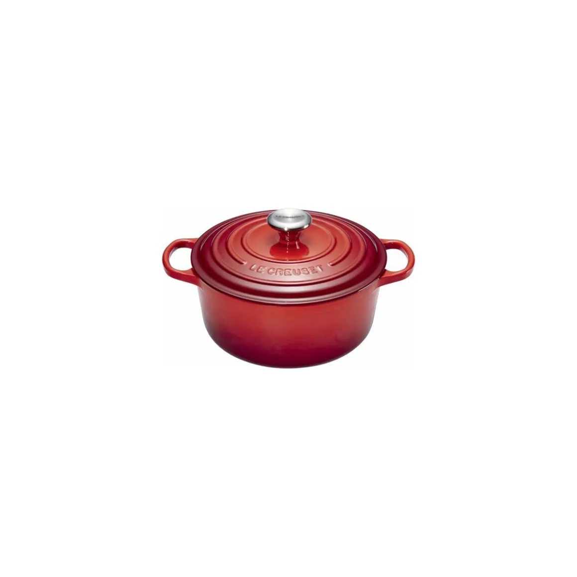 Cocotte fonte signature ronde cerise Le Creuset ø 28 cm