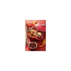 Cocotte fonte signature ronde cerise Le Creuset ø 28 cm