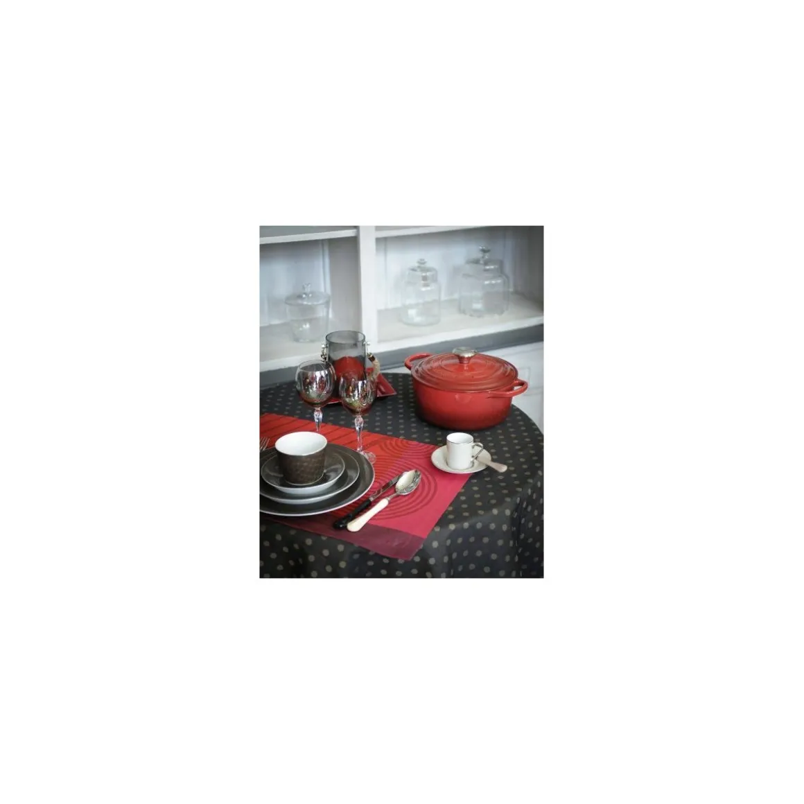Cocotte fonte signature ronde cerise Le Creuset ø 28 cm