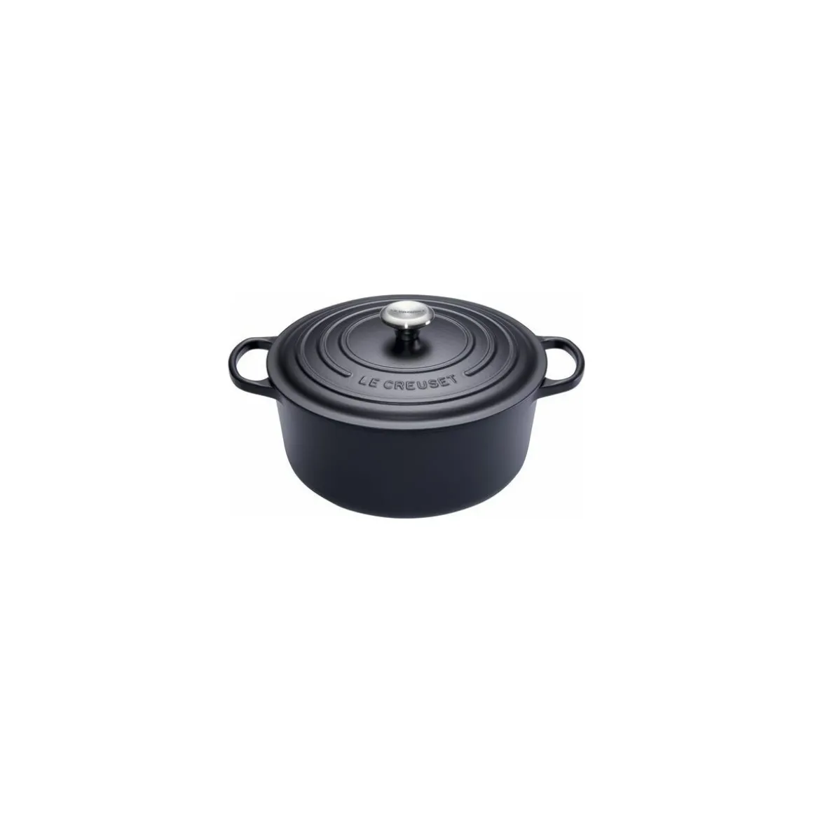 Cocotte fonte signature ronde noire Le Creuset ø 28 cm