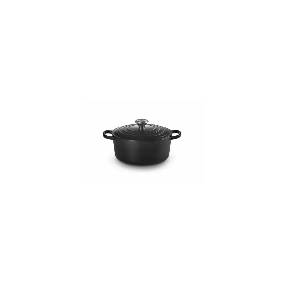 Cocotte fonte signature ronde noire Le Creuset ø 24 cm
