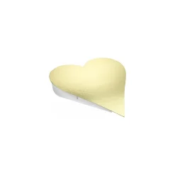 Coeur carton 1 face or 54 x 52 cm