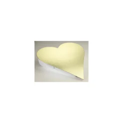 Coeur carton 1 face or 54 x 52 cm