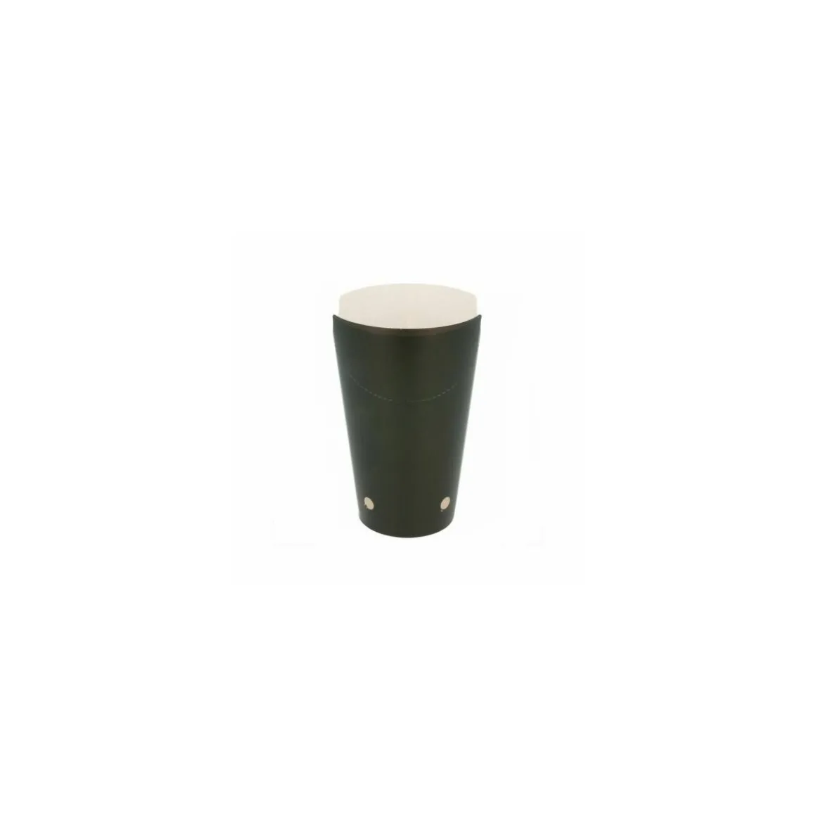 Coffret à frites carton refermable noir 480 ml - par 50