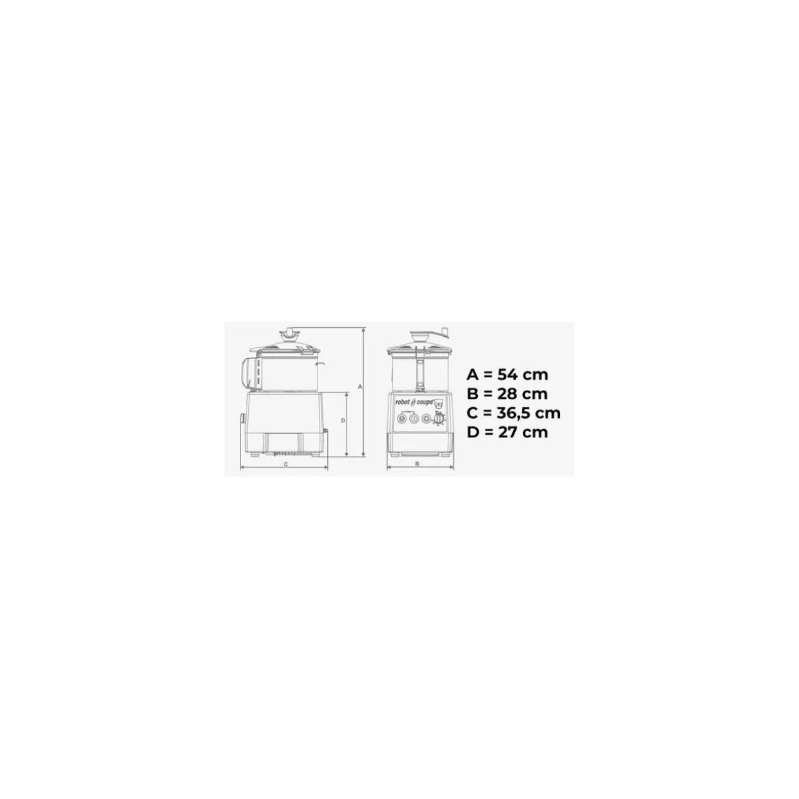 Combiné cutter / coupe légumes R502 400V Triphasé