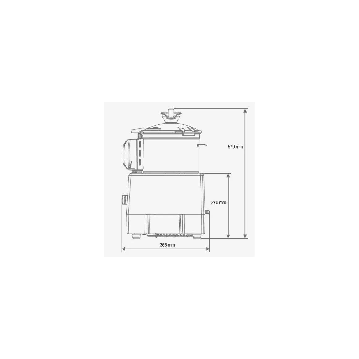Combiné cutter / coupe légumes R752 Vitesse Variable 230V monophasé