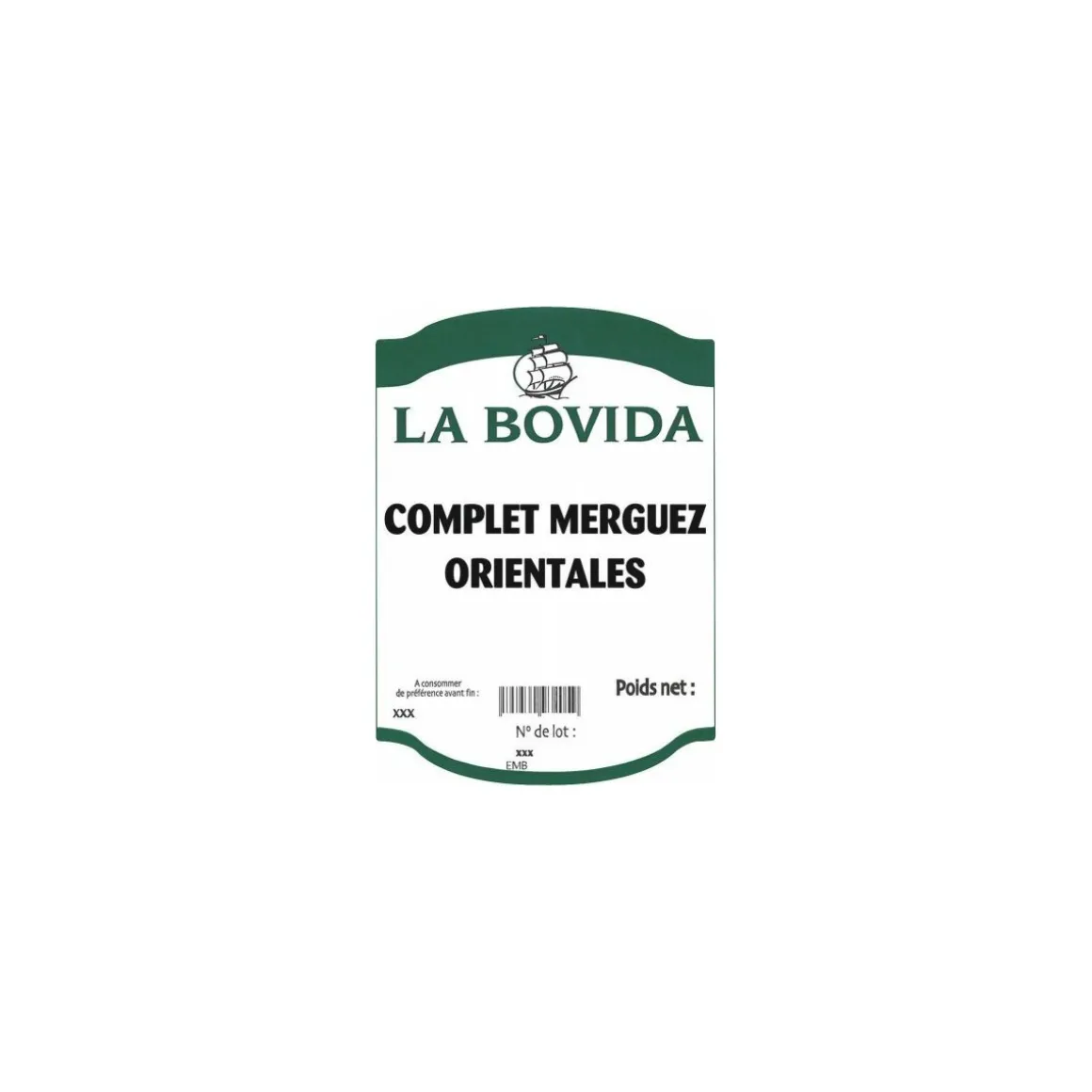 Complet merguez orientales sac de 20 kg