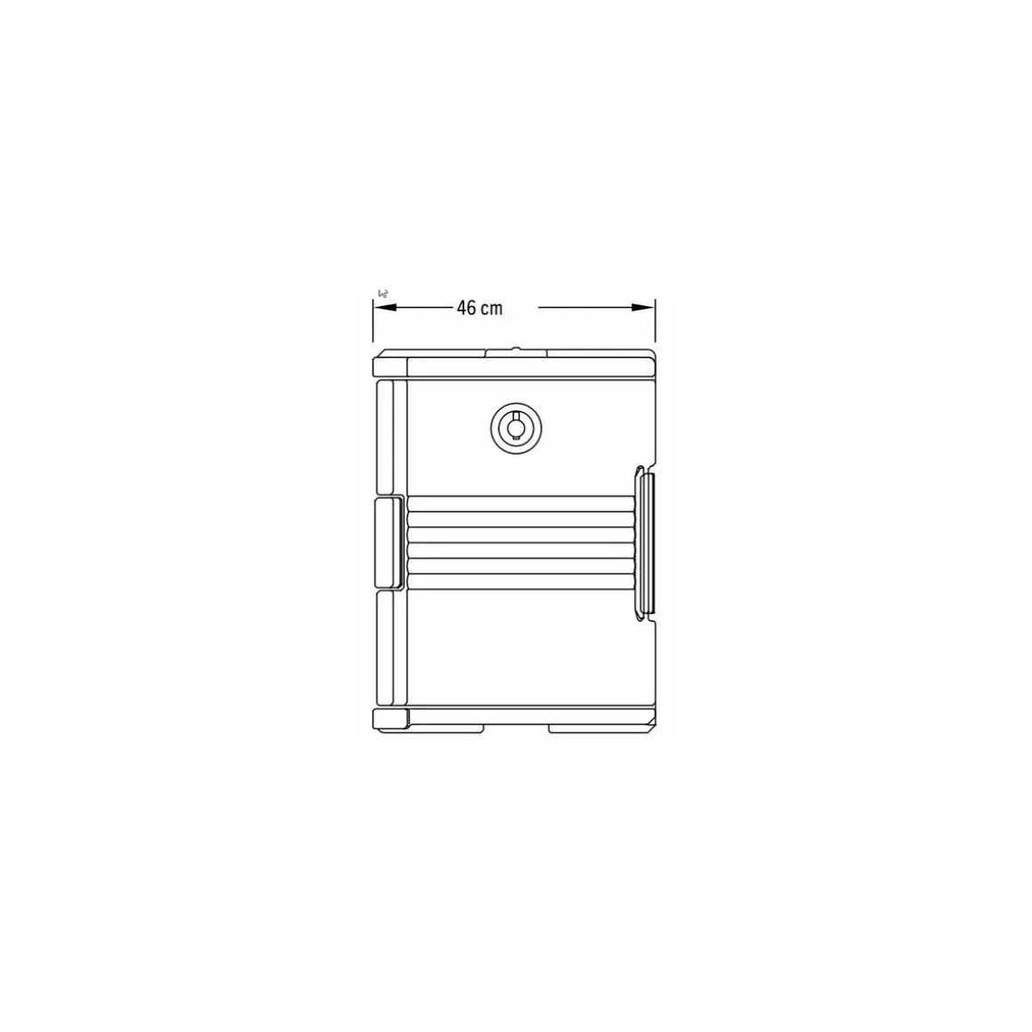 Conteneur isotherme UPC400 Cambro 57 L