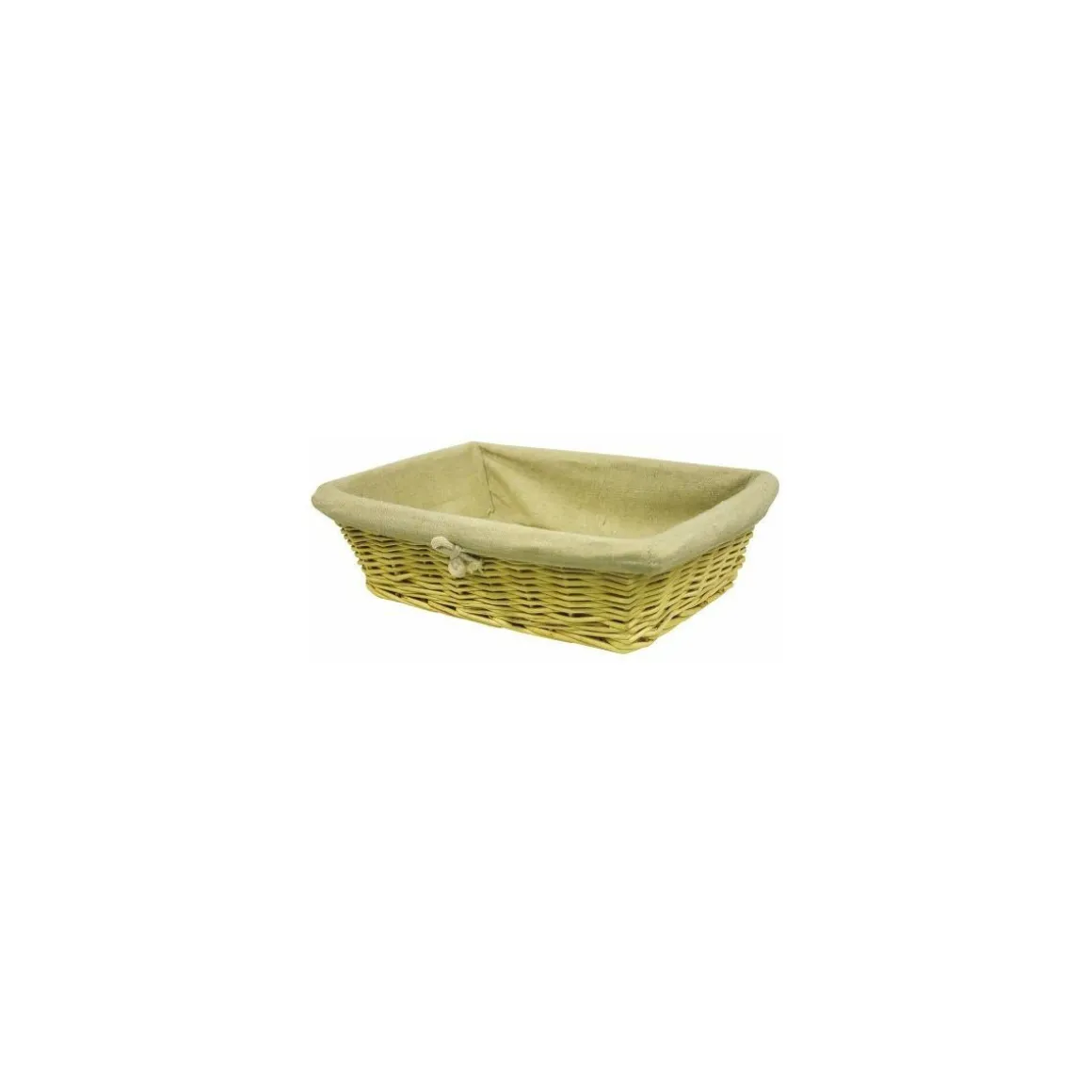Corbeille osier rectangulaire 35 x 25 x 10 cm