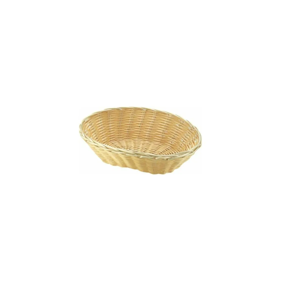 Corbeille PP imitation osier 18 x 12 cm