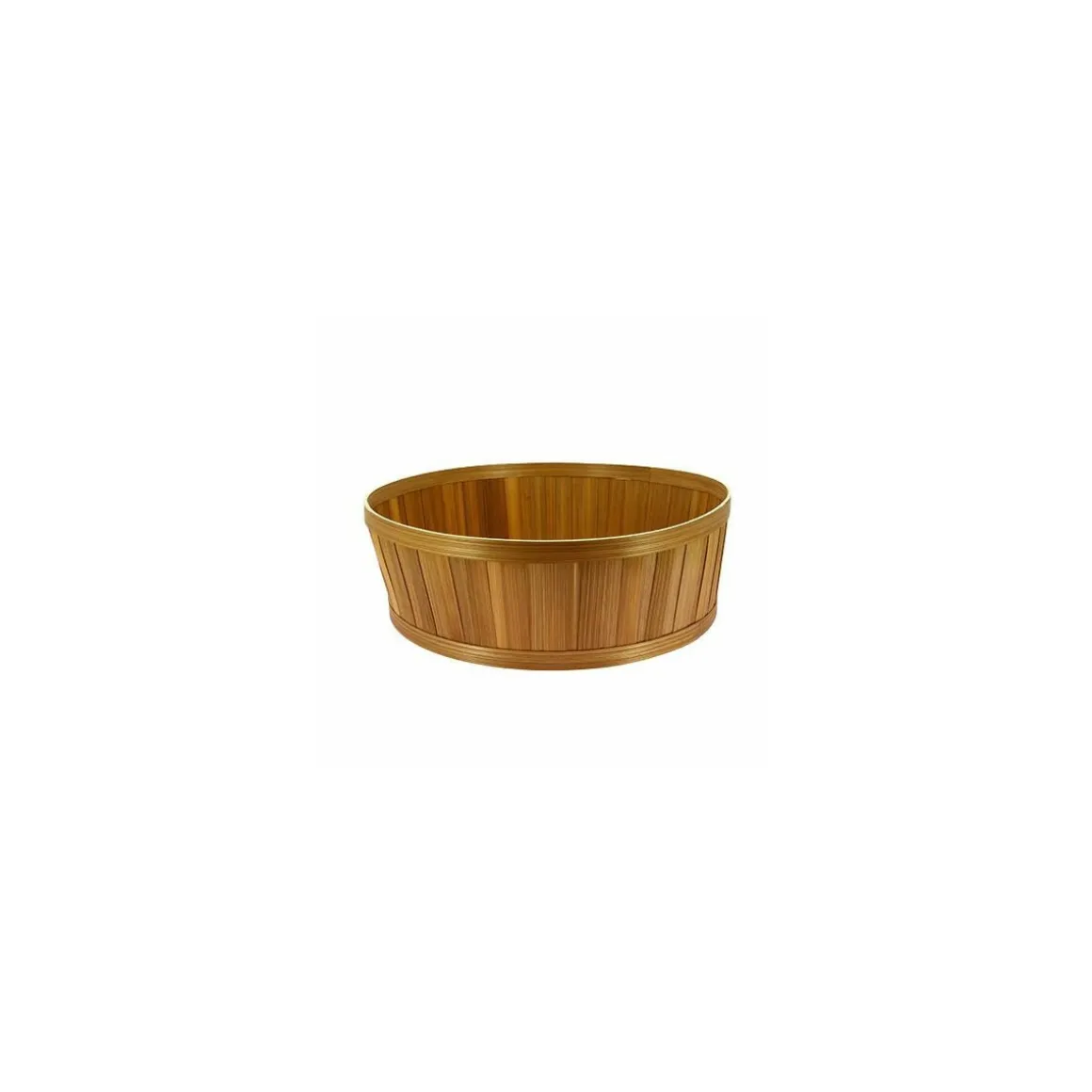 Corbeille ronde bambou ø 40 x 13 cm - par 12