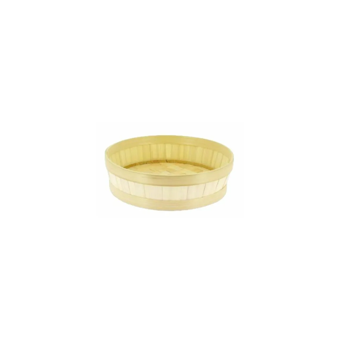 Corbeille ronde bambou ø 25 x 7 cm - par 20