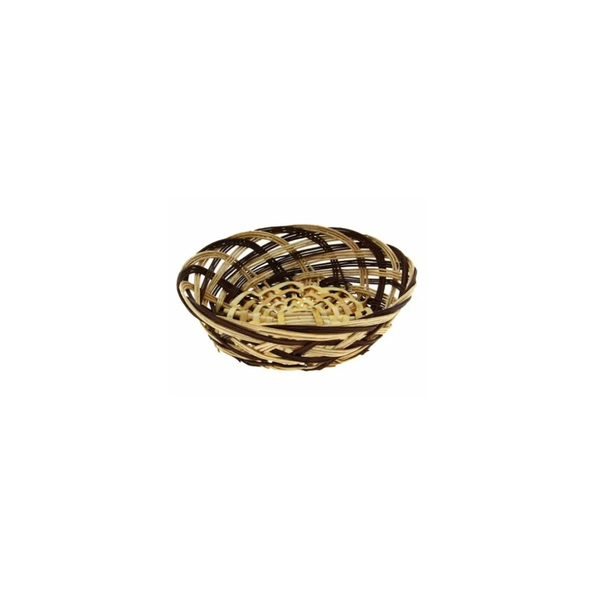 Corbeille ronde osier ø 25 x 7,5 cm - par 30