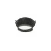 Corbeille van noire avec fond grille inox ø 46 x 26 cm