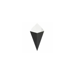 Cornet à frites kraft noir 100 ml - par 200