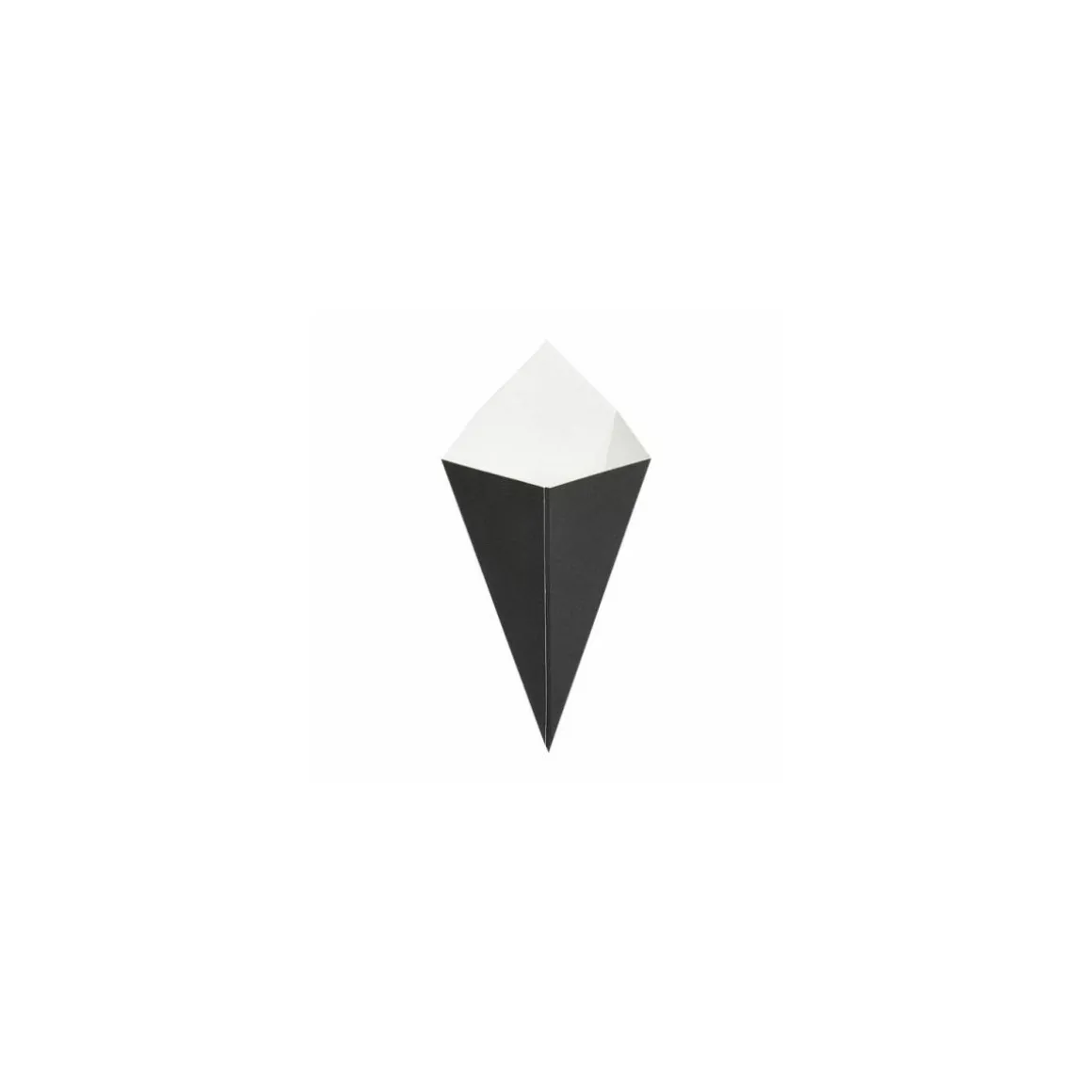 Cornet à frites kraft noir 100 ml - par 200